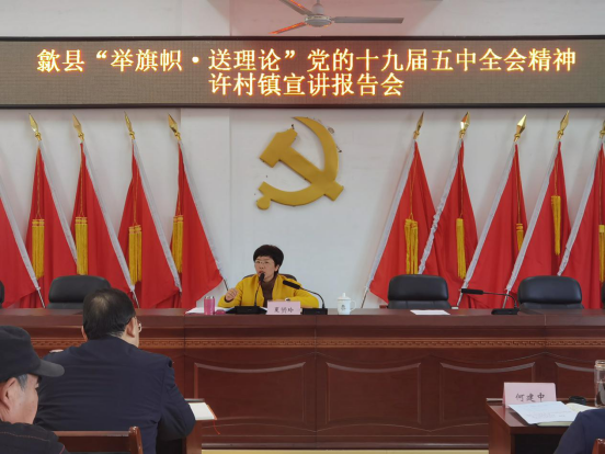 副县长夏赟玲赴许村镇宣讲党的十九届五中全会精神_市