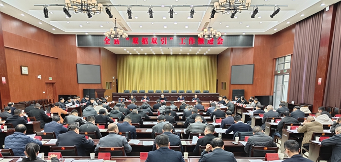 全县“双招双引”工作推进会召开